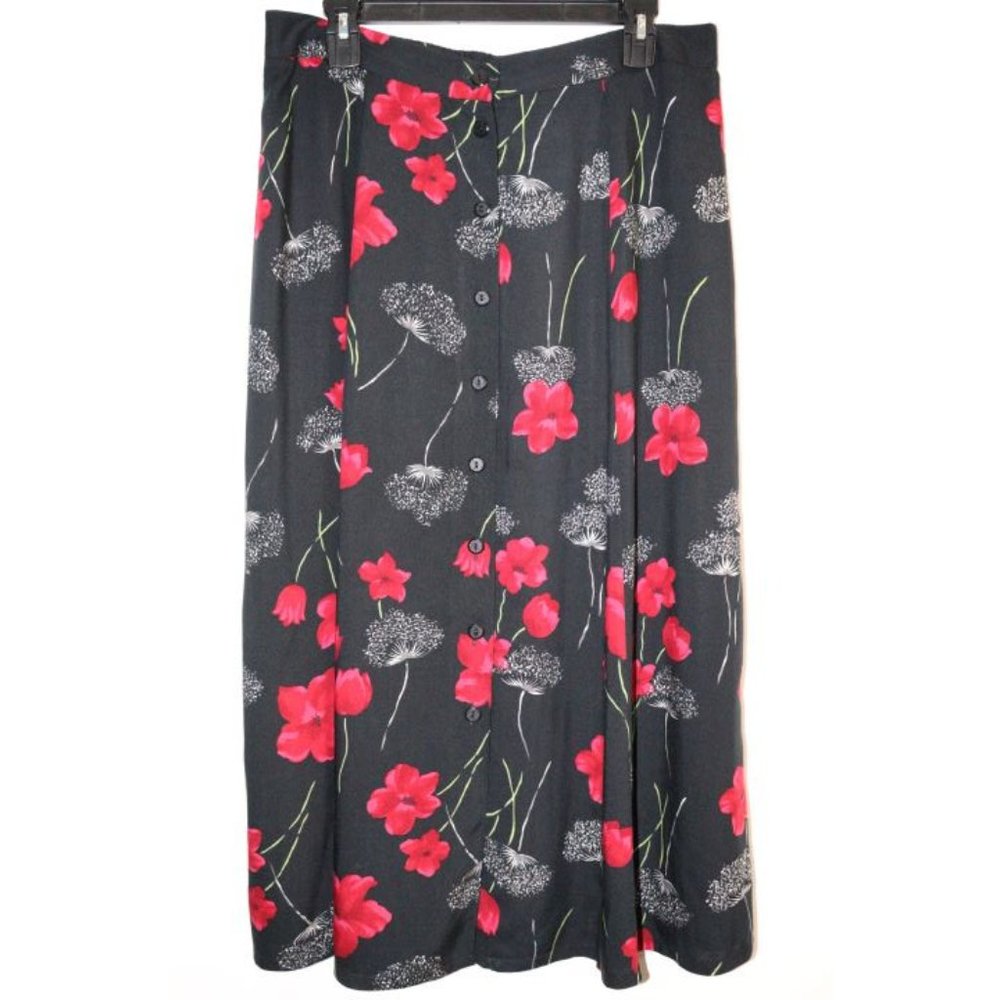 Sag Harbor Full Button Down Boho Skirt